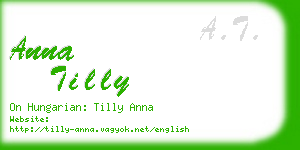 anna tilly business card